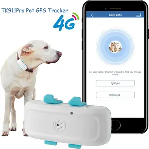 Winnes GPS kerah tanpa berlangganan untuk anjing GPS Tracker 4G anti-kabur GPS tahan air pelacak anjing TK911 Pro