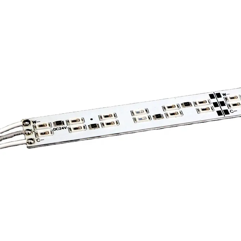 ハイパワー24v 144leds/m 5630水耕栽培LEDグローストリップライト、マイクログリーン用2列3赤から1青IP20 30W