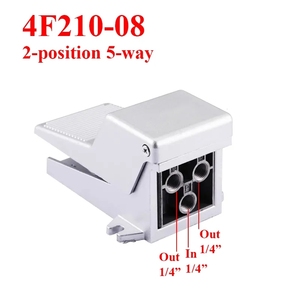 Fv320 fv420 4f210-08gl với khóa xi lanh công tắc điều khiển 2 vị trí 5 cách không khí khí nén chân đạp đảo chiều van - Product Image 5