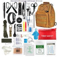 Kit de survie d'urgence de qualité industrielle, sac à dos tactique multifonctionnel en Oxford, capacité de 20 L, entièrement étanche