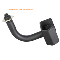 Support de microphone et de téléphone en métal durable CNBear K-601-2B avec tube de 30 mm de diamètre, accessoires universels pour microphone
