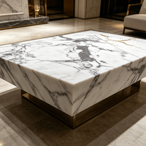 Table basse en <span class=keywords><strong>quartz</strong></span> de style européen moderne, fabriquée à la main, avec des détails sculptés antiques pour le salon - Product Image 2