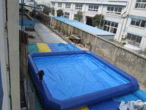 Bán hàng nóng Ngoài trời chất lượng cao PVC Hồ bơi bơm hơi/Màu xanh Hồ bơi di động với máy bơm không khí nước chơi thiết bị cho bán - Product Image 6