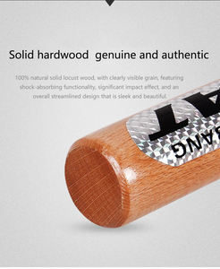 <span class=keywords><strong>Bate</strong></span> de Béisbol Clásico de <span class=keywords><strong>Madera</strong></span> Natural de 1 Pieza, <span class=keywords><strong>Bate</strong></span> de Haya Sólida Seguro y Duradero para Béisbol, Sóftbol y Defensa Personal en el Hogar - Product Image 3