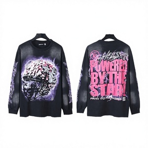แบรนด์แฟชั่นนำเข้า Chrome Heart เสื้อฮู้ดซิปผ้าเทอร์รี่คอตตอนแท้ ลายการ์ตูน สไตล์ไฮสตรีท สำหรับผู้ชายและผู้หญิง ฤดูใบไม้ร่วง - Product Image 3