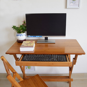 Bamboo <strong>Office</strong> <strong>Desk</strong> Natural 70 CM Home <strong>Office</strong> <strong>Desk</strong> <strong>Foldable</strong> <strong>Desk</strong> - Product Image 2