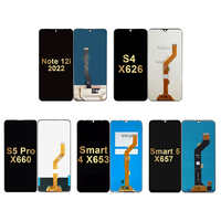 Layar Lcd 100% asli untuk Infinix Note 12i S4 S5 Pro Smart 2 3 4 4c 5 6 7 HD 2021 Plus layar tampilan Digitizer