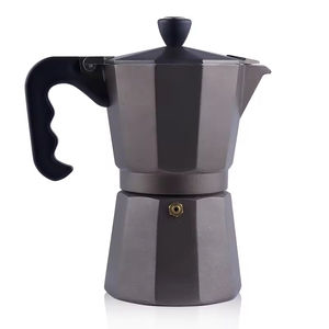 Venta caliente 3 tazas Moka Pot Espresso <span class=keywords><strong>cafetera</strong></span> <span class=keywords><strong>cubana</strong></span> para Gas, estufa eléctrica superior, <span class=keywords><strong>cafetera</strong></span> italiana clásica de aluminio - Product Image 4