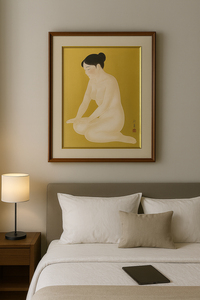 Phong cách Nhật Bản nihonga hoài cổ chủ đề hiện đại nghệ thuật trang trí sơn cho phòng khách - Product Image 2