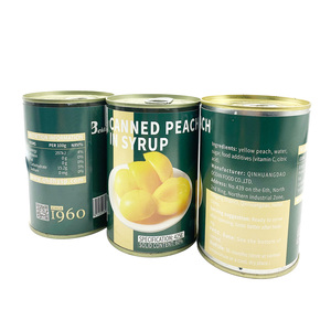 Frutta in scatola succosa con gusto ricco dolce aromatizzato pesca gialla sciroppo - Product Image 1