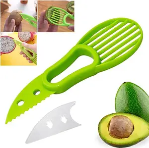 Unique 3 in 1 Avocado slice, pits, splits, Veggi and fruit cutter