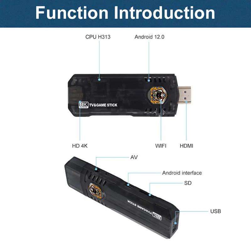 ТВ бокс игровая приставка X8 Game Stick CPU H313 2/16 MicroSD 64G