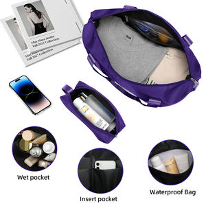 Set di <span class=keywords><strong>Valigie</strong></span> Sfumate Viola: Valigia Rigida Resistente, Borsa da Viaggio Spaziosa e <span class=keywords><strong>Kit</strong></span> di Bagagli Trolley Leggero - Product Image 6