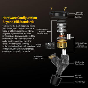 Écouteurs intra-auriculaires HIFI en métal <span class=keywords><strong>KZ</strong></span> ZS10 Pro 2 avec basses profondes, interrupteur de réglage à 4 niveaux, câble 2PIN, compatibles ZAS ZSX <span class=keywords><strong>ZSNPRO</strong></span> AS16PRO ZS10PRO 2 - Product Image 2