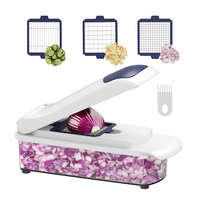 Hete Aanbieding Smile Mom B427 Plastic Groentesnijder/Vleesmolen/Aardappelmes met RVS messen >20
