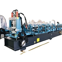 Machine de formage de rouleaux de Purlin CZ moins chère Machines de fabrication de cadres en acier et de Purlin C100Z120-350