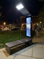 Banc intelligent extérieur étanche IP65 avec haut-parleur Bluetooth personnalisé, chargeur sans fil, siège pour parc public