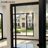 Ventana Panorámica Moderna de Lujo, Corredera, sin Esquinas, de Aluminio, de Piso a Techo, con Microventilación, para Apartamentos, Hoteles, Casas de Campo y Exteriores