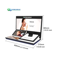 Présentoir acrylique personnalisé étagères lcd smart promotion de la publicité au détail présentoir comptoir de magasin supermarché supports de table