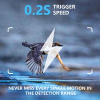 Caméra de surveillance extérieure sans fil 8K 60MP avec batterie 7800 mAh, énergie solaire, étanche IP66, vision nocturne infrarouge pour la chasse