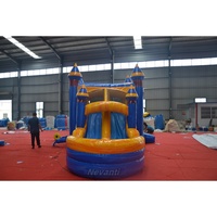 Château gonflable d'extérieur pour enfants, château de saut commercial avec toboggan