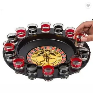 Russian Roulette Spins Blackjack Game KTV Roulette Game Blackjack Turntable drinking roulette set