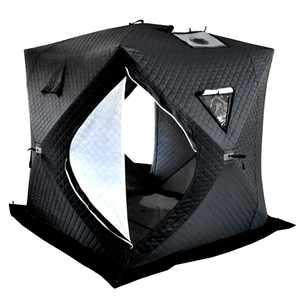 Carpa de Sauna Portátil Oxford de Una Habitación, Suministro de Fábrica, <span class=keywords><strong>Material</strong></span> Grueso, Desplegable, para Acampar, con Dos Ventanas, Resistente al Viento - Product Image 4