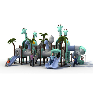 Toboggan en plastique d'extérieur pour enfants, aire de jeux multi-usages - Product Image 2