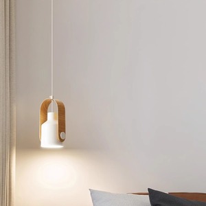 Lámpara Colgante de Noche de Diseño Minimalista Nórdico con Acabado en Madera, Estilo Japonés, Madera Natural, Creativa, Única, Pequeña - Product Image 3