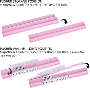 Soportes Magnéticos Modernos de Acrílico para Mahjong, Suministro de Fábrica, Paquete de 4 Empujadores, Duraderos, Ecológicos, Color Personalizado, Regalo para Jugadores de Juegos Familiares - Product Image 3