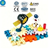 Ensemble de blocs de construction STEM 6 en 1, engrenages rotatifs, puzzle, jouet éducatif DIY à assembler en cube, pour enfants de 3 ans et plus