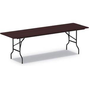Table pliante légère en bois d'acajou Alera 95,88 L x 29,88 P x 29,13 H – Mobilier d'extérieur polyvalent pour plage, cuisine, salle de sport et extérieur - Product Image 1