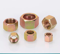Écrou hexagonal en acier inoxydable 201 poli pour raccord de tuyau flexible, écrous de plomberie, CLASSE 4 1/2, filetage gauche