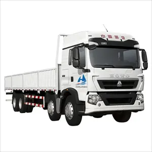 العلامة التجارية الجديدة الثقيلة شاحنة بضائع شاحنة شاحنة تجارية وفان 8X4 LHD RHD 371HP ثلاثي المحور شاحنة نقل النفط مقطورة