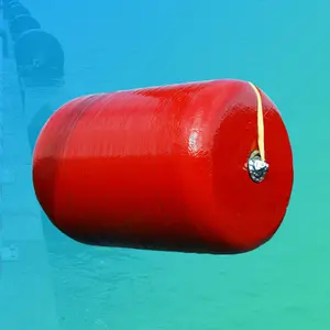 Corrente cilíndrica offshore da bóia da flutuação da superfície através do tipo bóias para encanamentos subaquáticos