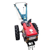 Motoculteur agricole rotatif à engrenages, moteur diesel, 15 CV, avec accessoires