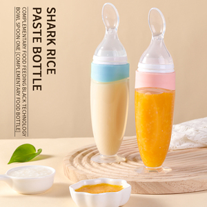 Cuchara de Silicona para Alimentar Bebés, Libre de BPA, Biberón con Cuchara y Base de Succión - Product Image 3