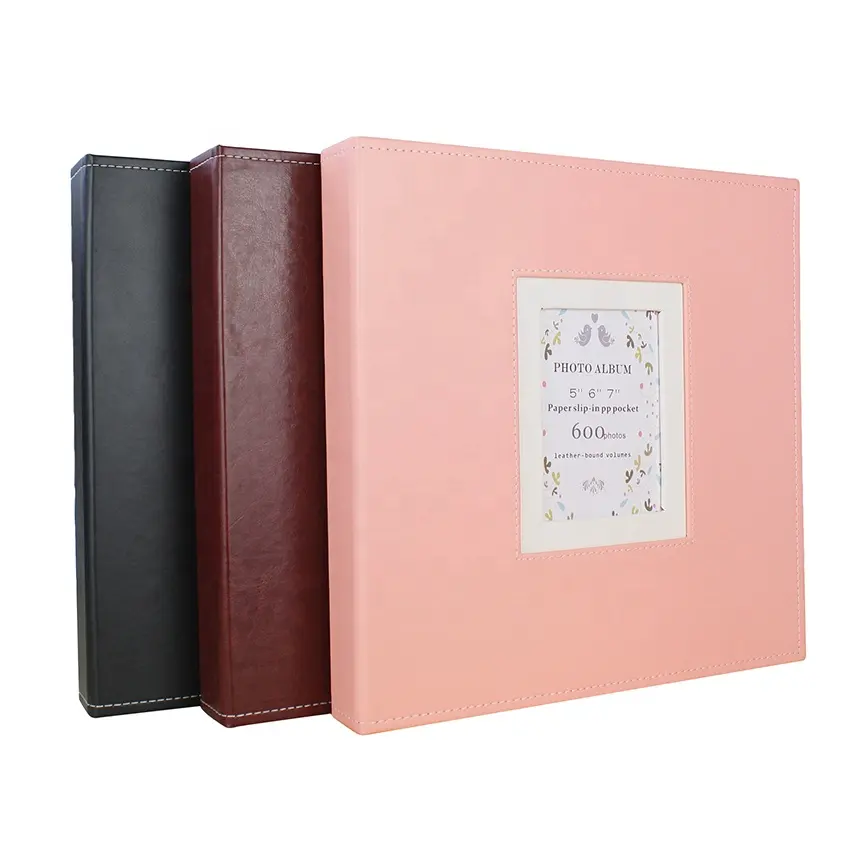 Large capacity photo album 3x5 /4x6/5x7 pp pocket sheet Photo book 600 picture slip in post bound family wedding album photos