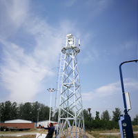 Tour de surveillance en treillis d'acier structurel haute résistance galvanisé à chaud anticorrosion, durée de vie de plus de 30 ans