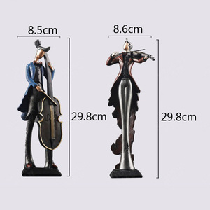 <span class=keywords><strong>D</strong></span>écoration de maison musicien nordique bande <span class=keywords><strong>d</strong></span>écoration jouer <span class=keywords><strong>violon</strong></span> maison bureau meubles accessoires cadeau ensemble bar meubles résine artisanat - Product Image 6