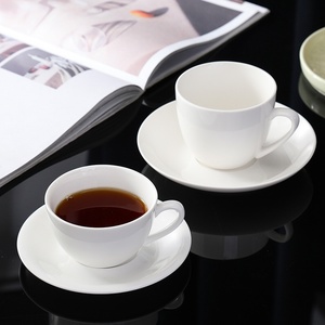 Tasse à café et soucoupe en céramique Jingciren Boutique, fabrication directe, export, tasse à thé noir personnalisée, emballage élégant en coffret cadeau - Product Image 3
