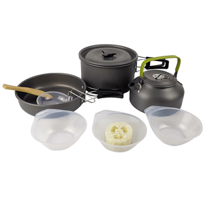 <span class=keywords><strong>Set</strong></span> di bollitore per pentole leggero di sopravvivenza per Picnic da viaggio - Product Image 4