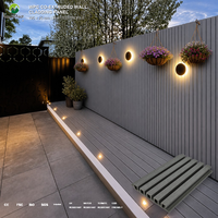 Revêtement mural en WPC résistant à l'humidité, panneau à effet bois rainuré pour murs extérieurs, cloisons de jardin et décoration de terrasse