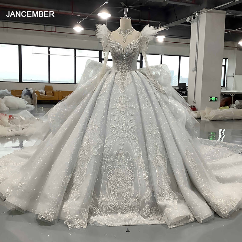 Victorian Princess Wedding Dresses Elegant Beaded Gowns