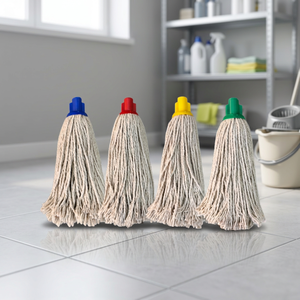 Factory Wholesale Mini Cotton Mop Head Refill Reusable Self-Wringer Commercial Industrial Wet Floor Cleaning String Kentucky Mop - Product Image 3