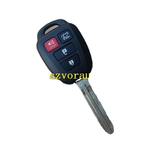Chất lượng cao cho TOYOTA <span class=keywords><strong>4</strong></span> nút thông minh từ xa chìa khóa xe mà không có logo toy43/314.2 mhz/g chip FCC ID: gq52t szvoraus bán buôn - Product Image 1