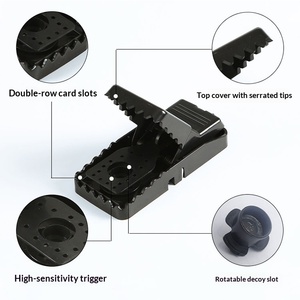 Piège à rats de grande taille pour la maison et la cuisine, piège à souris en plastique, puissant tueur de rats, pièges à rongeurs faciles à utiliser pour l'intérieur et l'extérieur - Product Image 4