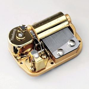 Boîte à musique en métal à remonter personnalisée avec 30/50/78 notes et une durée sonore <span class=keywords><strong>de</strong></span> 120 secondes - Product Image 3