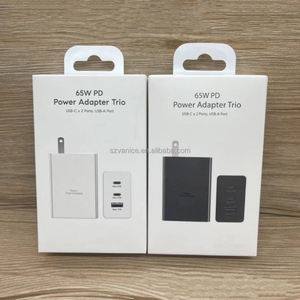 Adaptateur secteur PD 65W avec prise américaine d'origine, chargeur super rapide <span class=keywords><strong>Trio</strong></span>, adaptateurs <span class=keywords><strong>de</strong></span> voyage pour Samsung EP-T6530 - Product Image 1