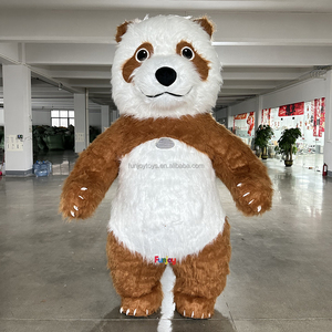 Costume da passeggio gonfiabile <span class=keywords><strong>marrone</strong></span> 2m/2.6m/3m Costume da mascotte dell'orso Panda che pubblicizza un simpatico abito animale - Product Image 2